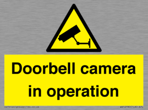 Doorbell camera in operation